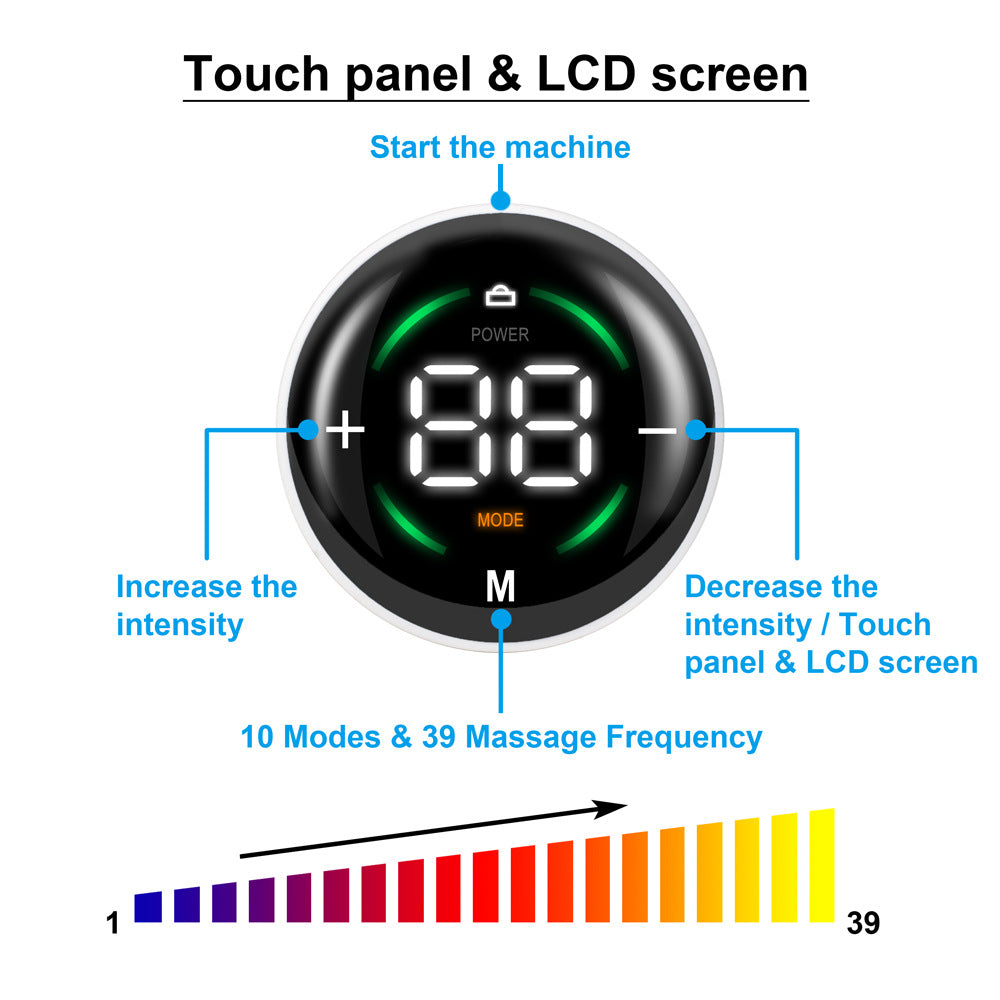 EMS Abdominal Muscle Massage Belt with Touch Screen