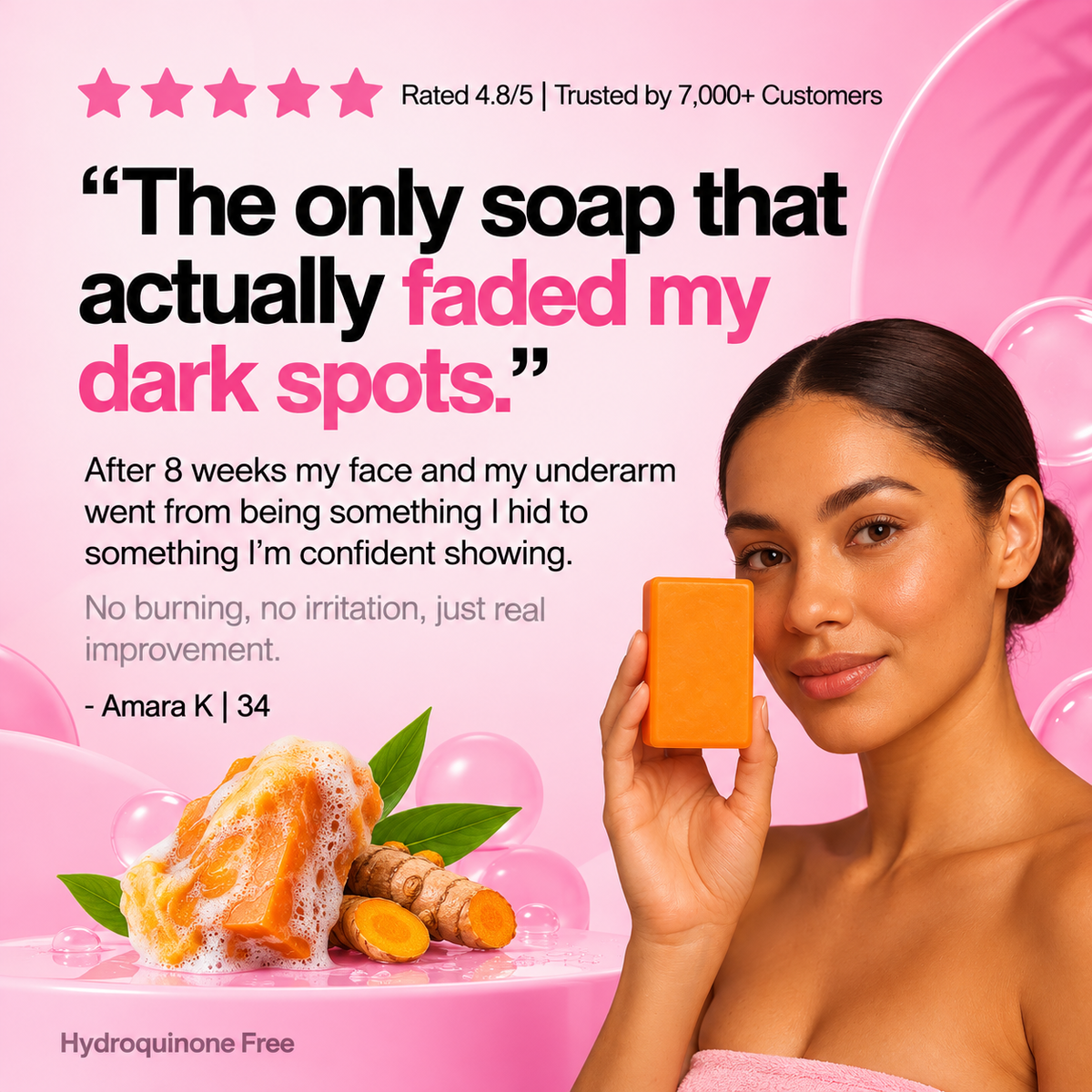 Kojic Acid & Turmeric Soap