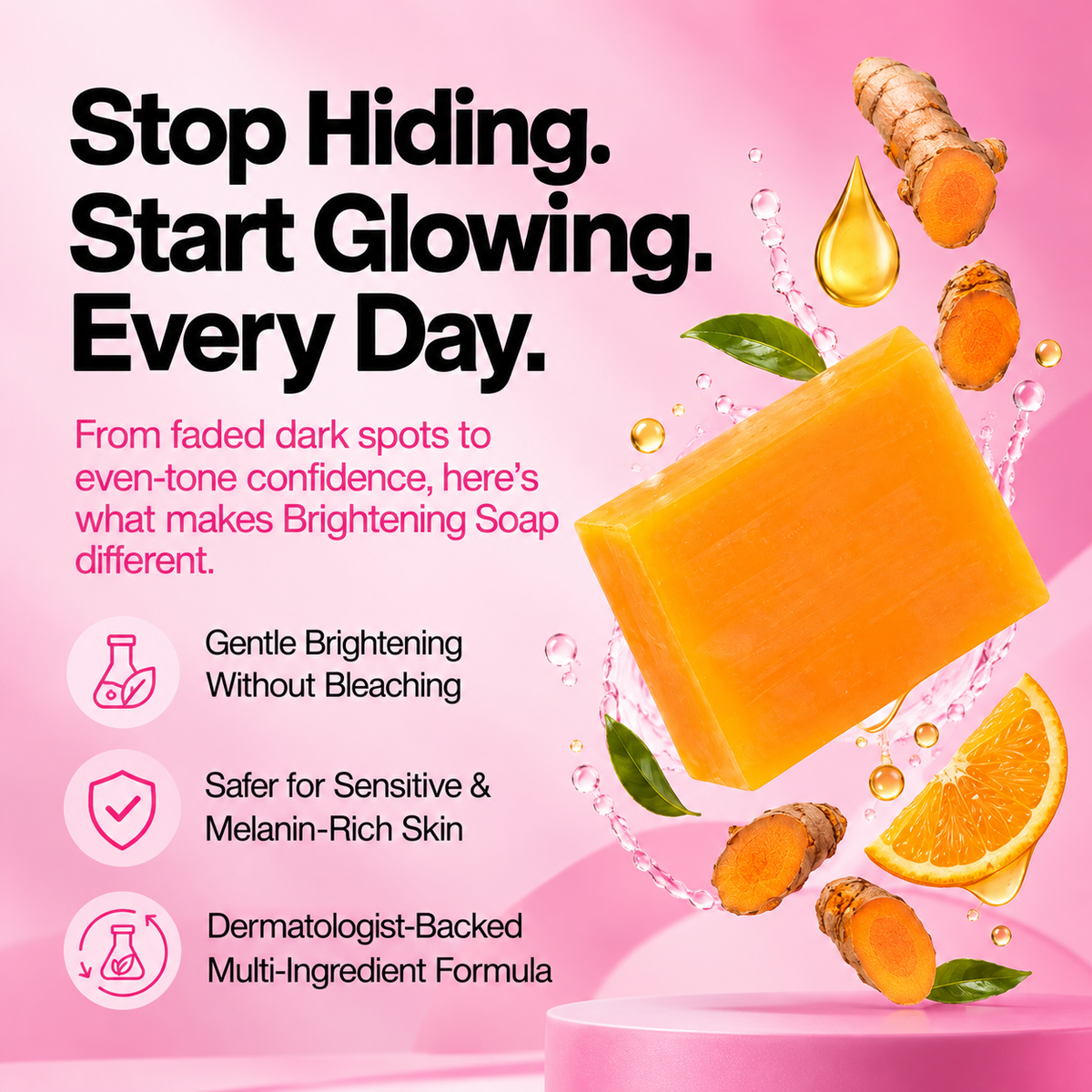 Kojic Acid & Turmeric Soap